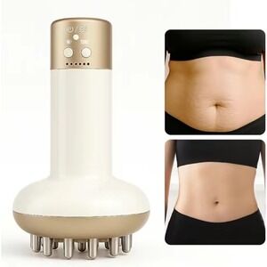 Electric Body Massager TENS Skin Tightening Abdominal Sculpting Device White